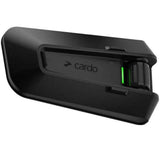 Cardo Packtalk Pro Mesh Motorrad-Freisprecheinrichtung, schwarzes Steuergerät mit grüner LED