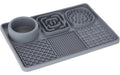 Kerbl Schleckmatte XL Grau, 30 x 20 x 4 cm