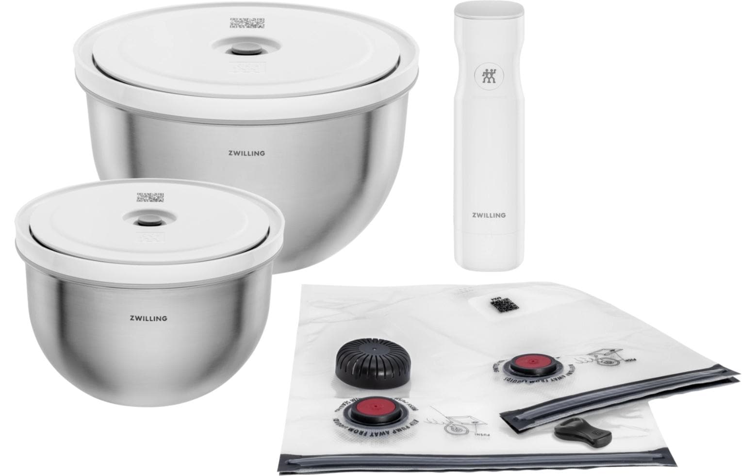Zwilling Fresh&Save Bowls Vakuum Starter 9tlg. Edelstahl