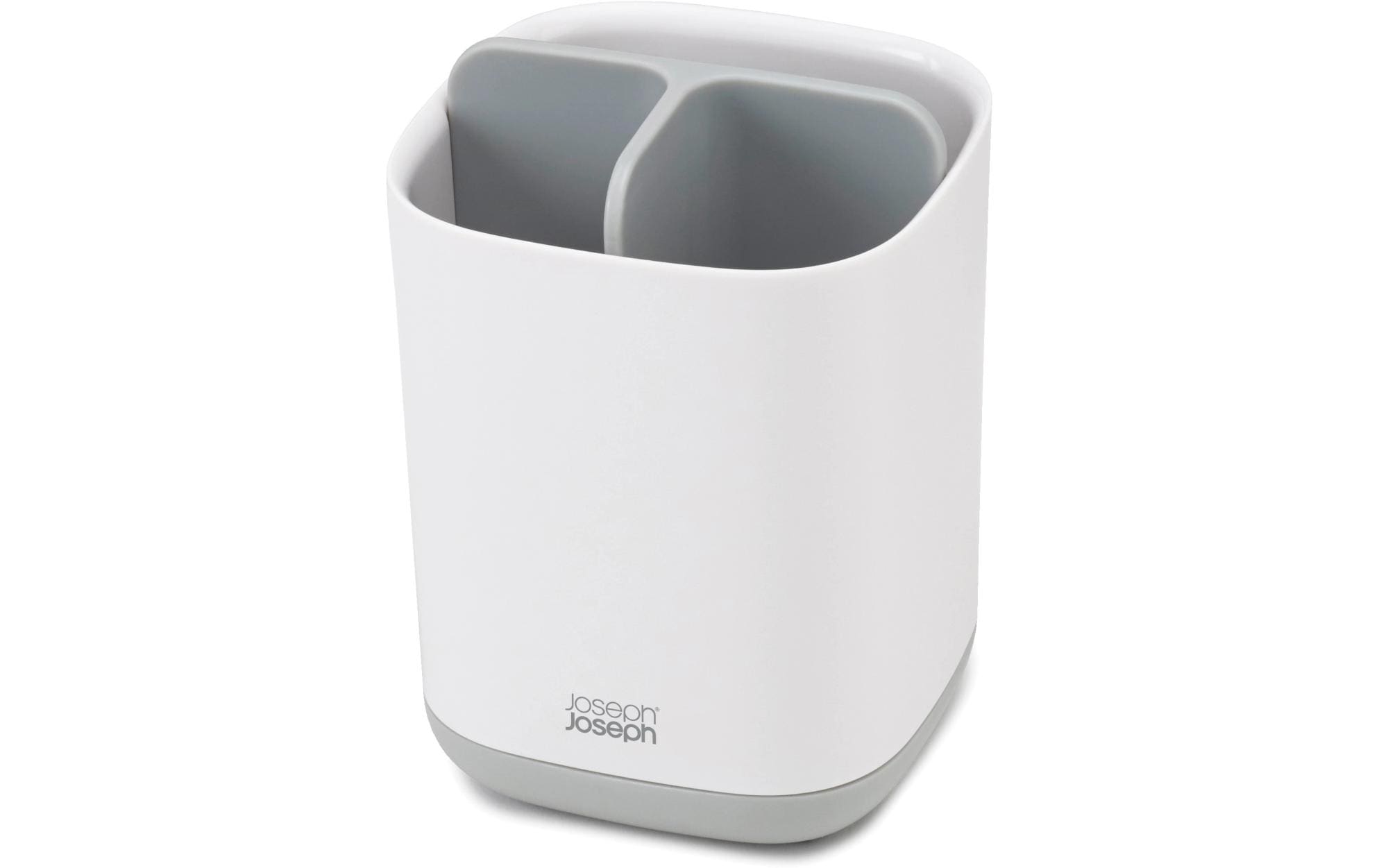 Joseph Joseph Zahnputzbecher EasyStore, 8.4 x 8.4 x 12.7 cm, Weiss / Grau