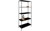 House Nordic Regal Vita, 80 x 36 x 170 cm, Schwarz