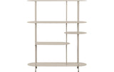 House Nordic Regal Rieti, 31 x 118 x 139 cm, Sand