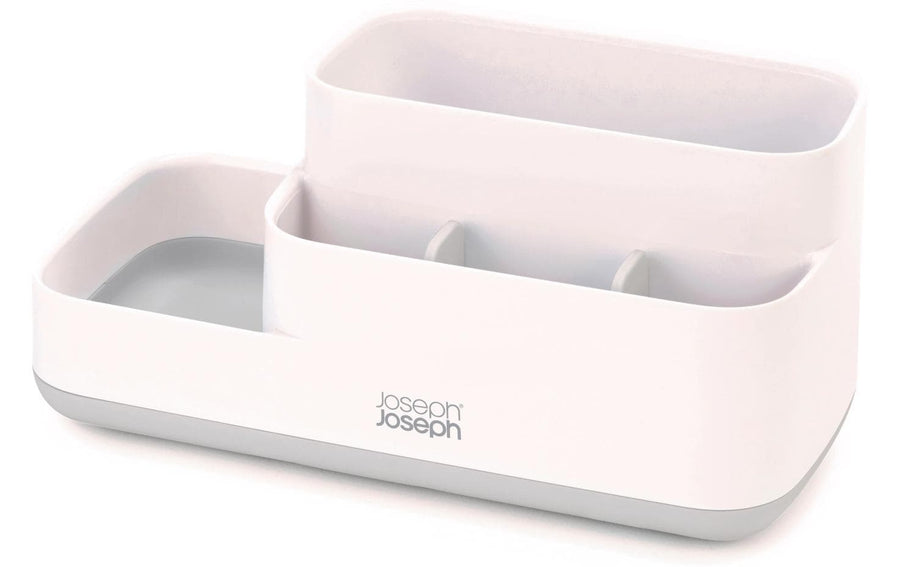 Joseph Joseph Bad-Utensilienhalter EasyStore, Weiss / Grau, 5 x 12 x 12 cm