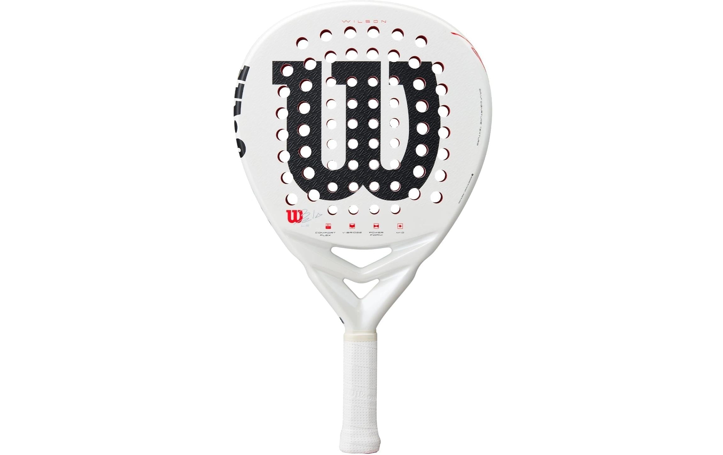 Wilson Padelschläger Bela LS V3 Weiss/Rot