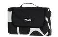 KOOR Picknickdecke Ornamental, Schwarz/Weiss 135 x 160 cm