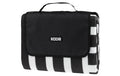 KOOR Picknickdecke Stripe check schwarz 200 x 250cm , 100% Polyester