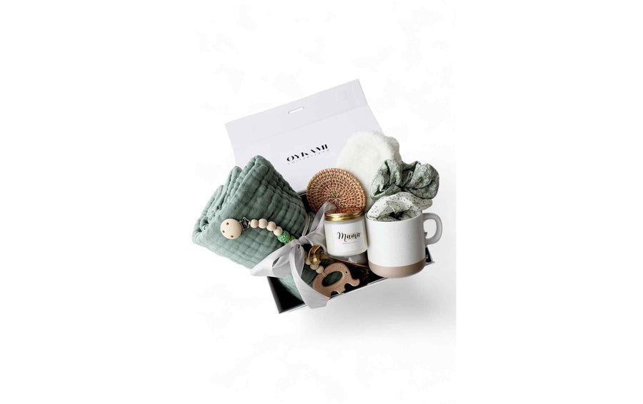 Oykami Mama und Baby Geschenkbox «Kapstadt» Grün