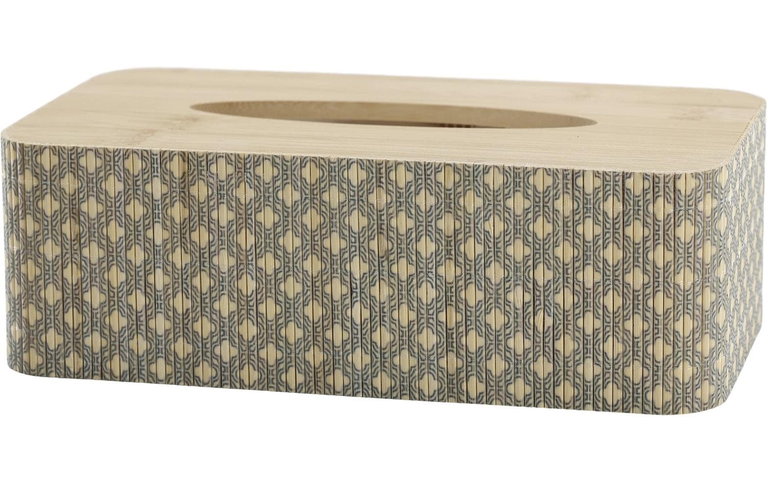 Chic Antique Kosmetiktuchbox Amilly Grün/Braun, 25 x 13 x 8 cm