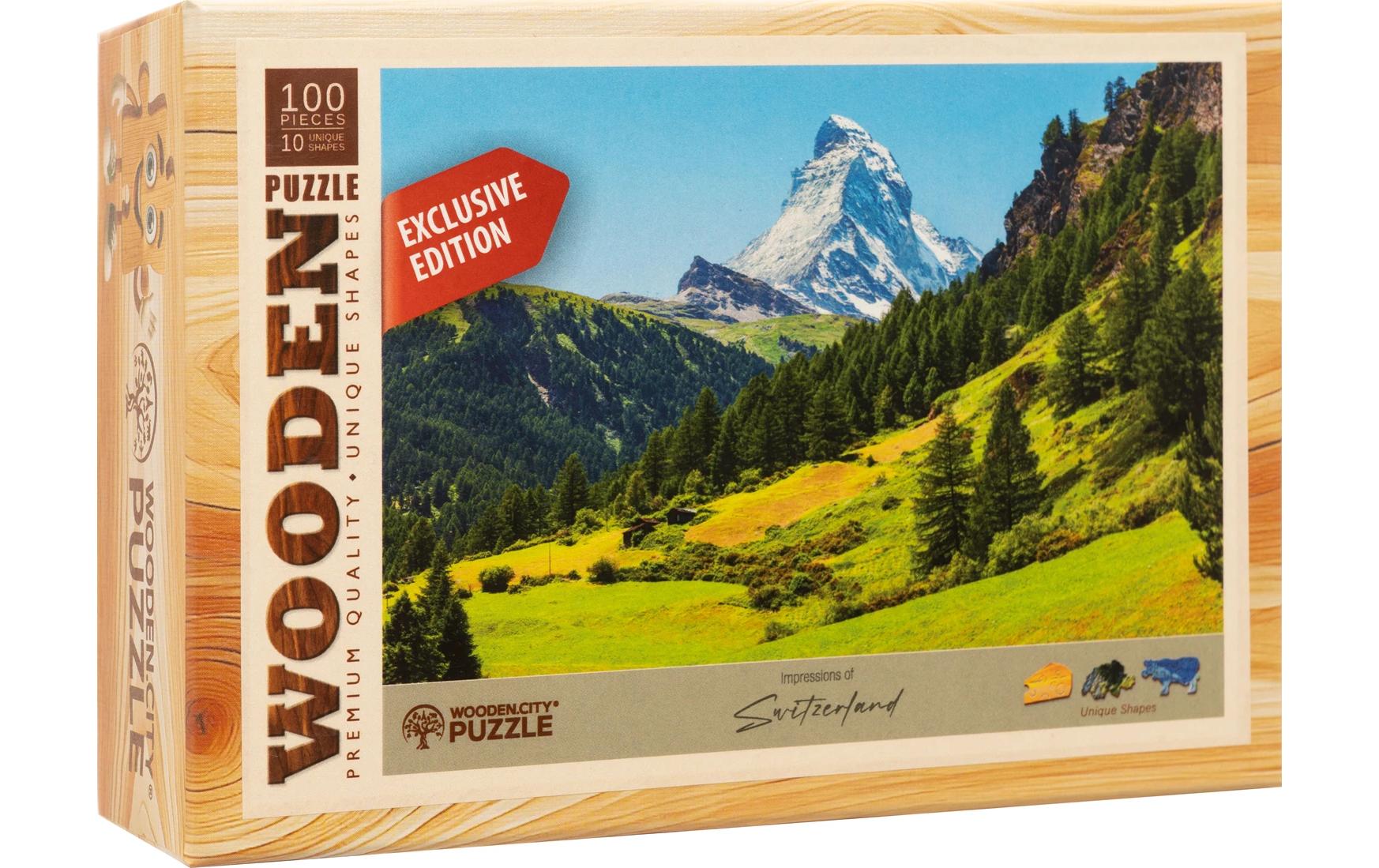 Wooden City Holz-Puzzle Matterhorn 100 Teile