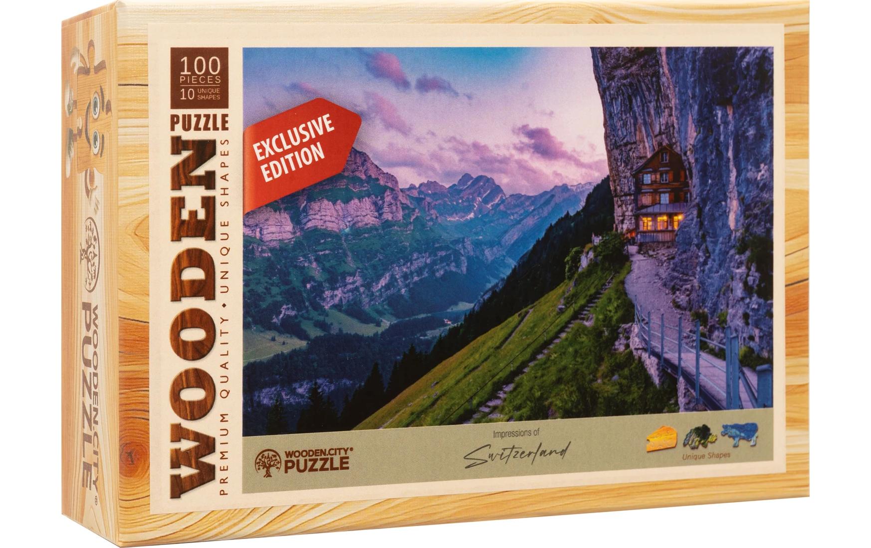 Wooden City Holz-Puzzle Aescher 100 Teile