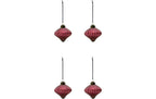 Weihnachtskugel Spin 4er Set 8 cm Grün House Doctor
