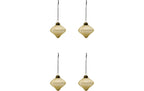 Weihnachtskugel Spin 4er Set 8 cm Grün House Doctor