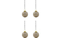 Weihnachtskugel Luto Sand 4er Set D: 8 cm House Doctor