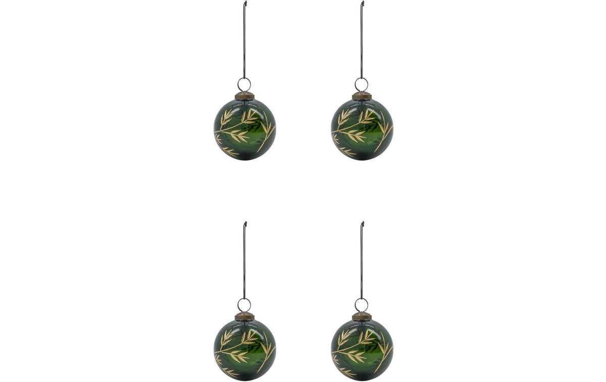Weihnachtsschmuck Weihnachtskugel Green 4er Set House Doctor