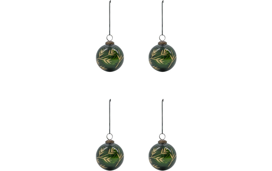 Weihnachtsschmuck Weihnachtskugel Green 4er Set House Doctor