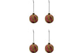 Weihnachtskugel Dusty Red 4er Set 8 cm House Doctor