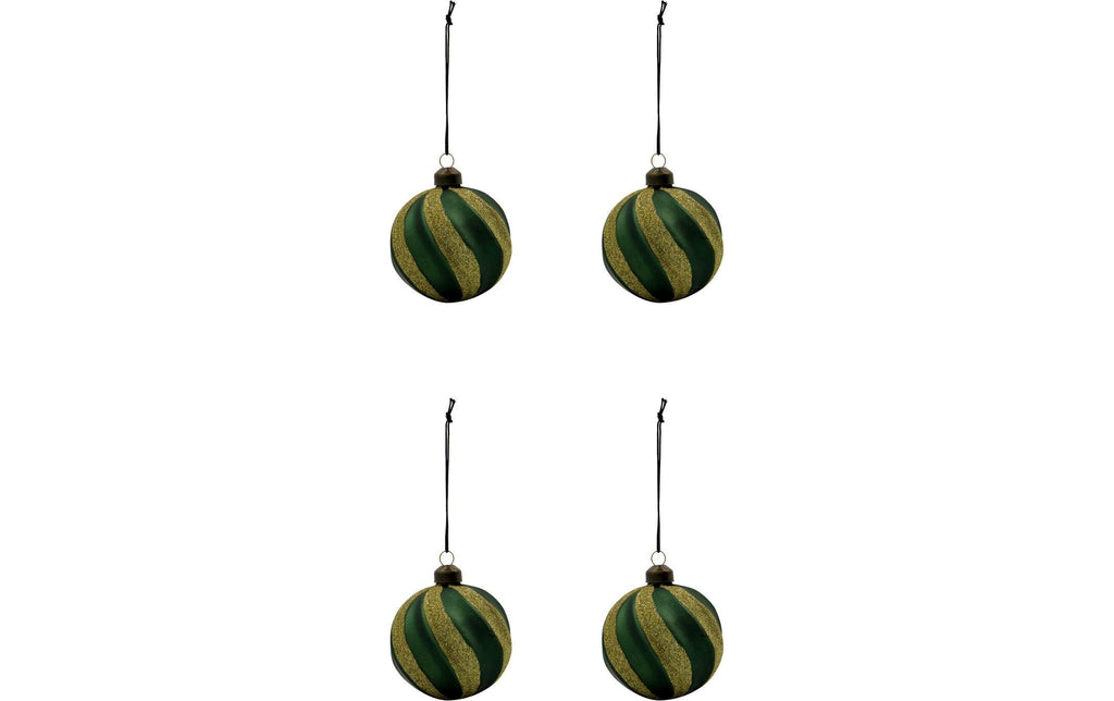 Weihnachtsschmuck Weihnachtskugel Green 4er Set House Doctor