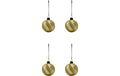 Weihnachtskugel Champagne 4er Set 8 cm House Doctor