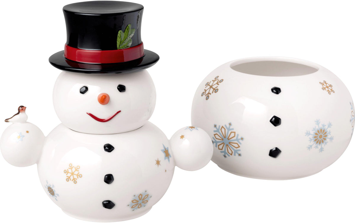 Villeroy & Boch Schneemann-Dose 31 cm Weiss