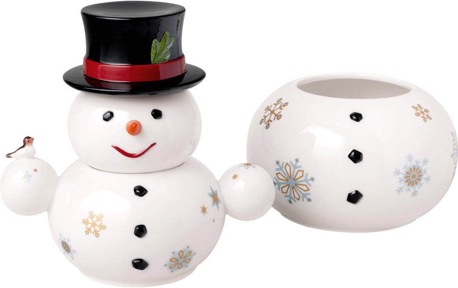Villeroy & Boch Schneemann-Dose 31 cm Weiss