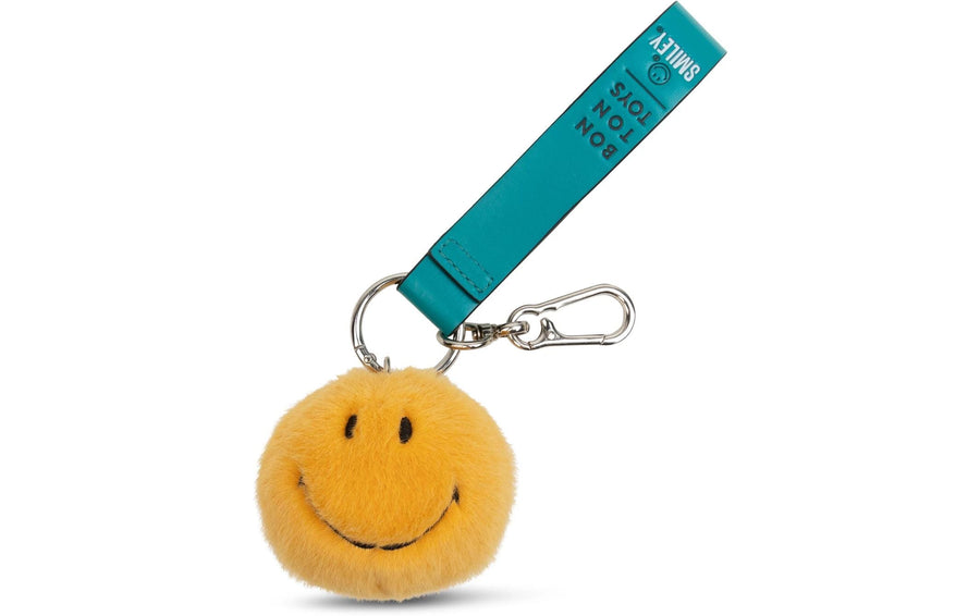 Bon Ton Toys Schlüsselanhänger Smiley ECO Fuzzy Gelb 7 cm