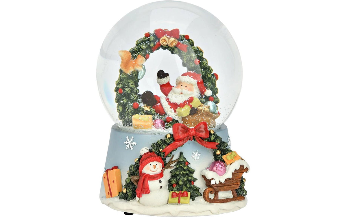 Schneekugel Aufsteller Weihnachtsmann 10x14x10cm G.Wurm