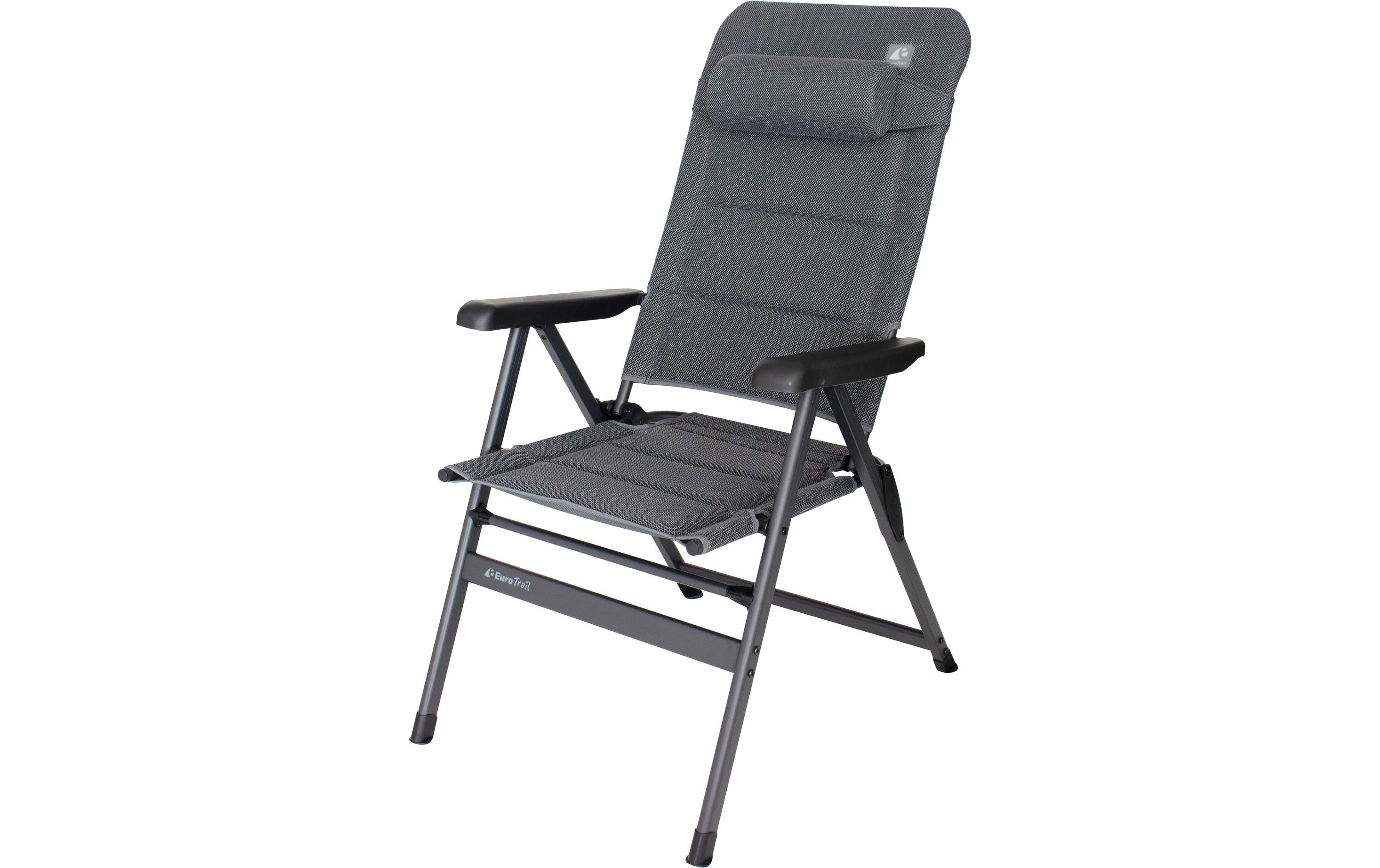 Eurotrail Campingstuhl Talin Comfort Mesh Grau 85x55x100 cm Garten & Outdoor > Gartenmöbel > Gartenstühle Eurotrail