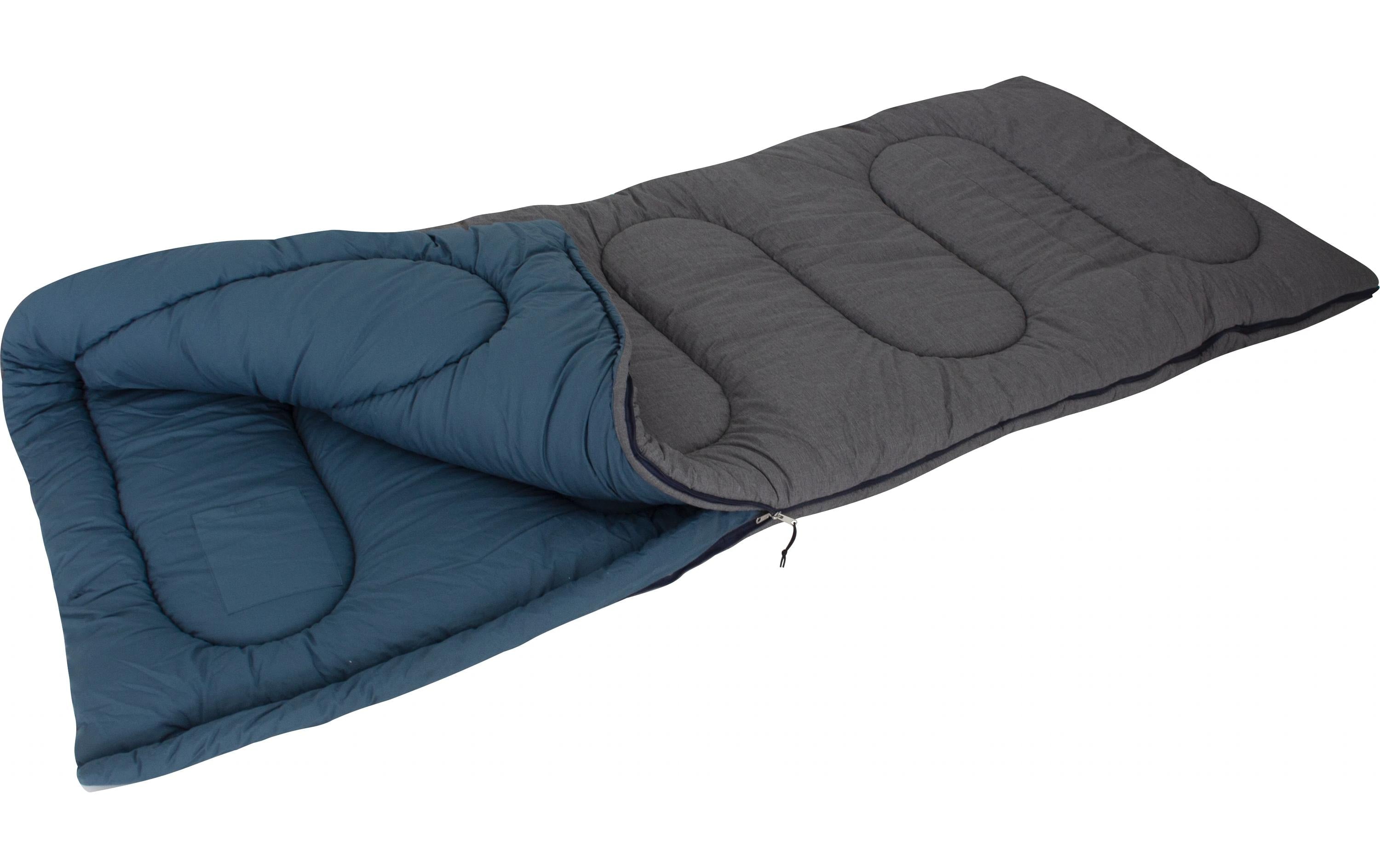 Eurotrail Texel XL Deckenschlafsack Baumwolle, Blau/Grau