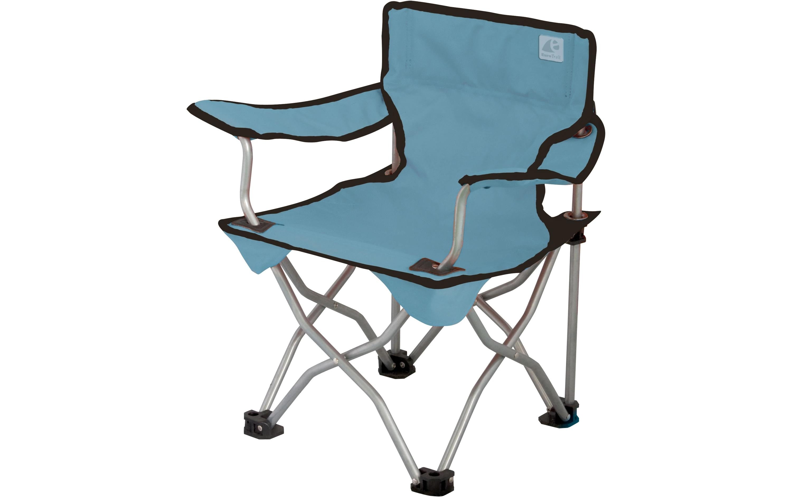 Eurotrail Campingstuhl Ardeche Polyester Blau/Hellblau Garten & Outdoor > Gartenmöbel > Gartenstühle Eurotrail