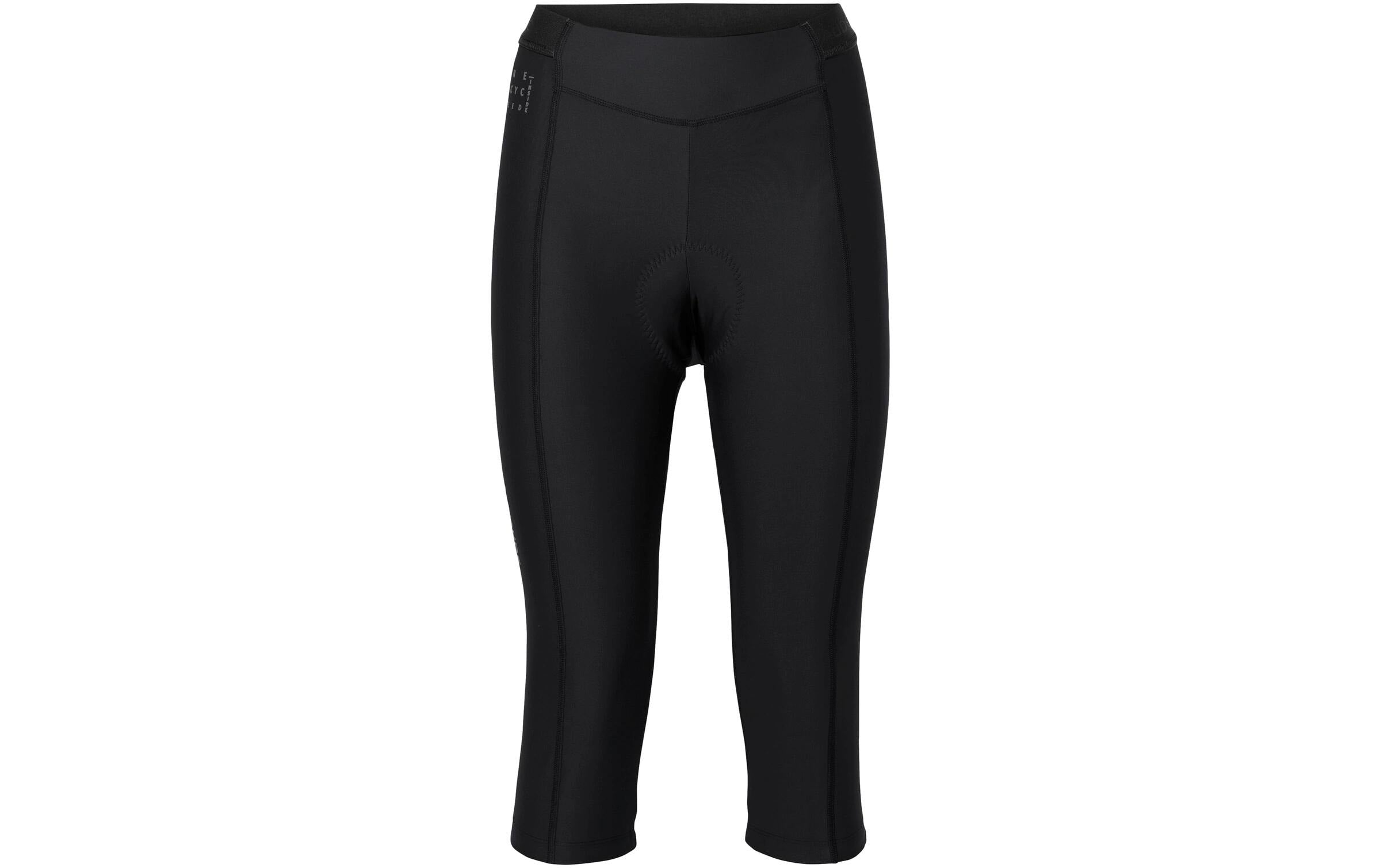 VAUDE Damen Velohose Wo Posta 3/4 Tights Schwarz, Grösse