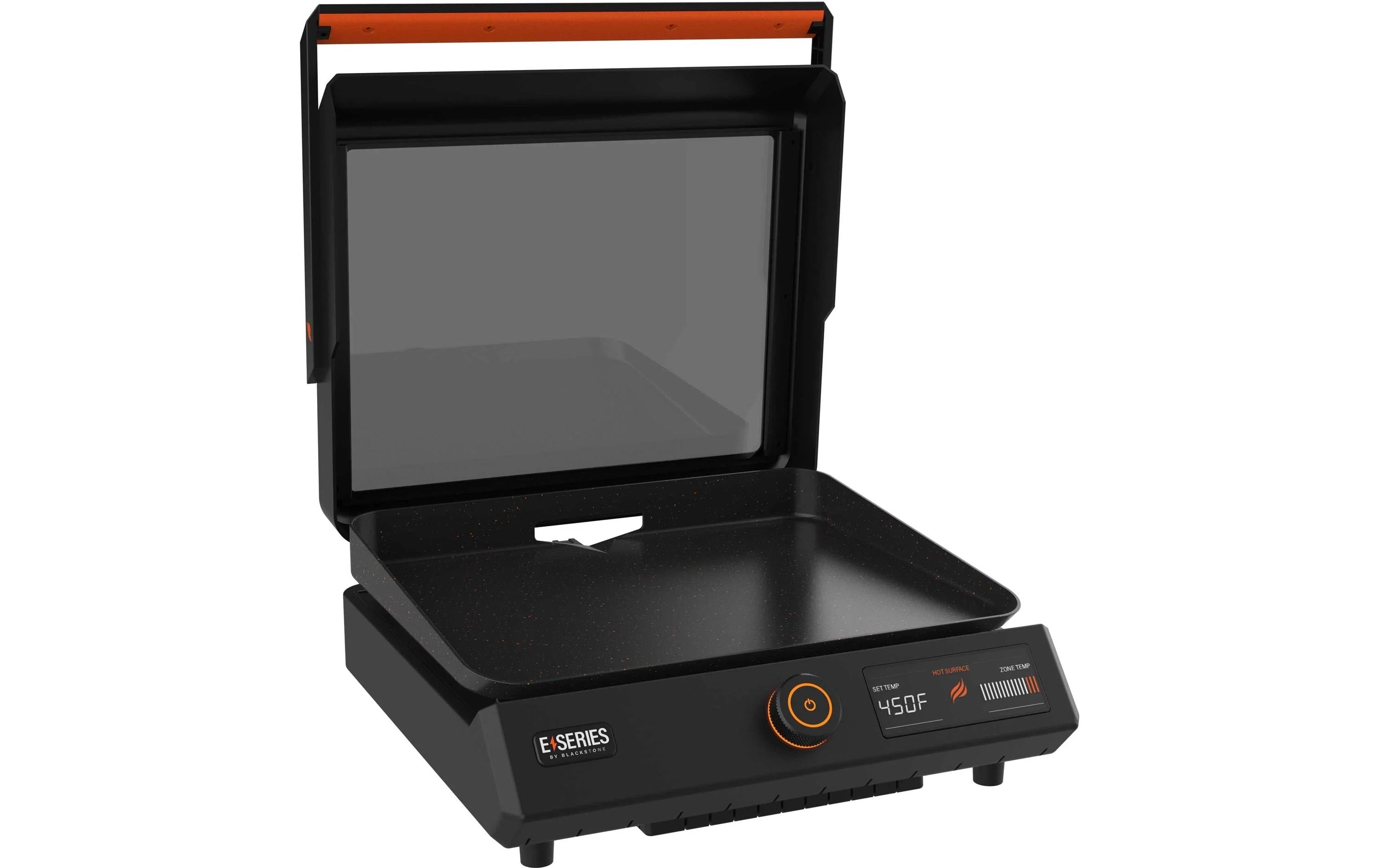 E-Serie Tischgrillplatte schwarz mit Thermometer, 45,4 cm Grills & Feuerstellen Blackstone
