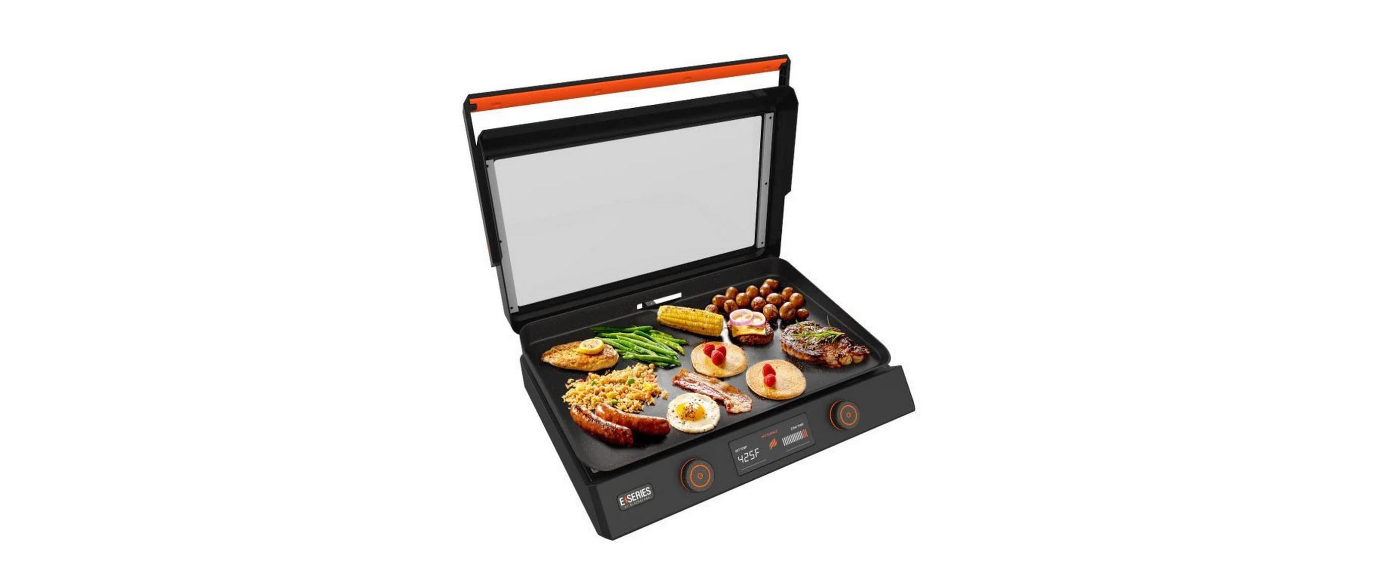 E-Serie 22 Elektrische Tischgrillplatte Schwarz Metall 61 x 49 cm Grills & Feuerstellen Blackstone