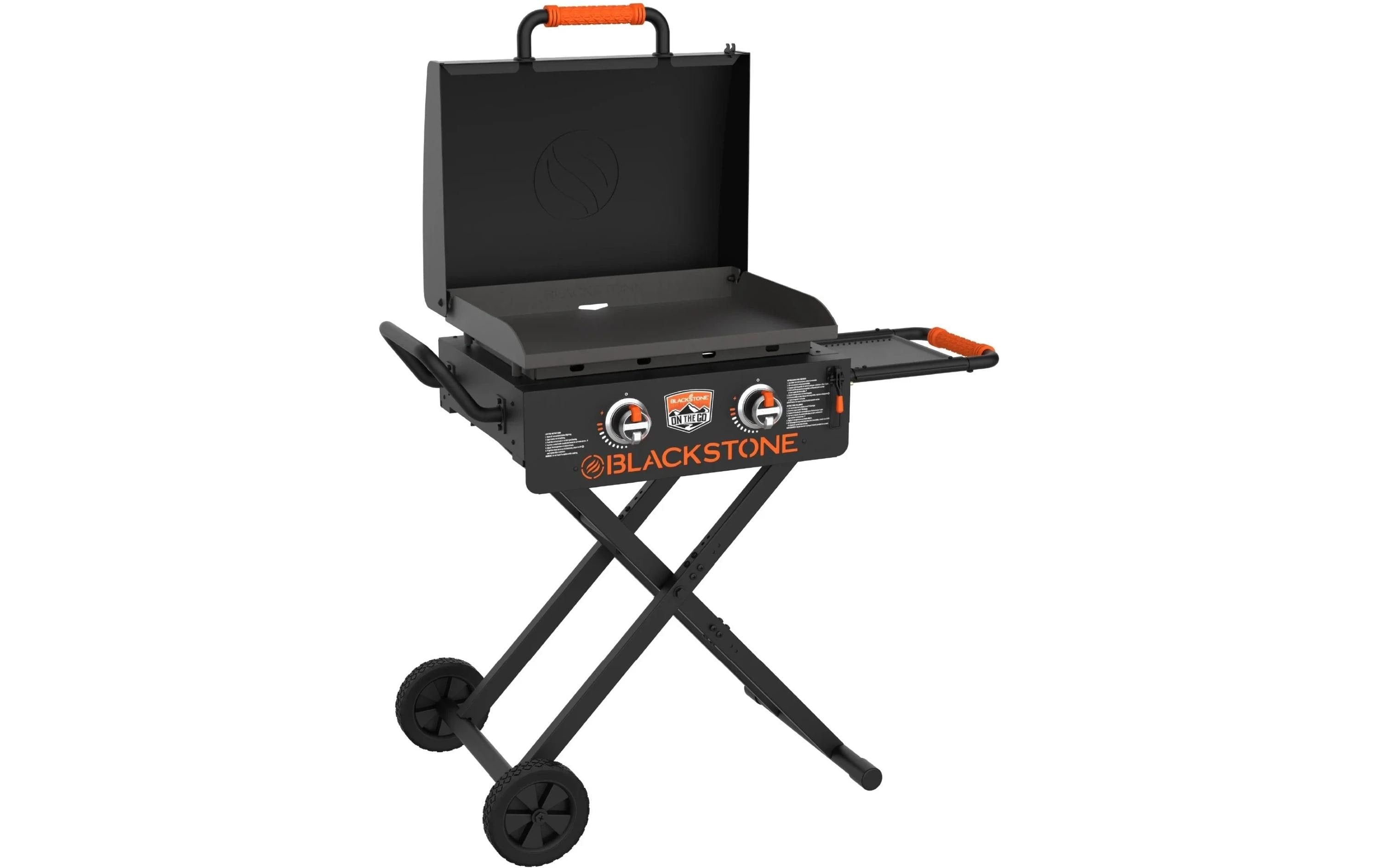 OTG Grillplatte klappbar Schwarz Stahl mit Thermometer 22 Zoll Grills & Feuerstellen Blackstone