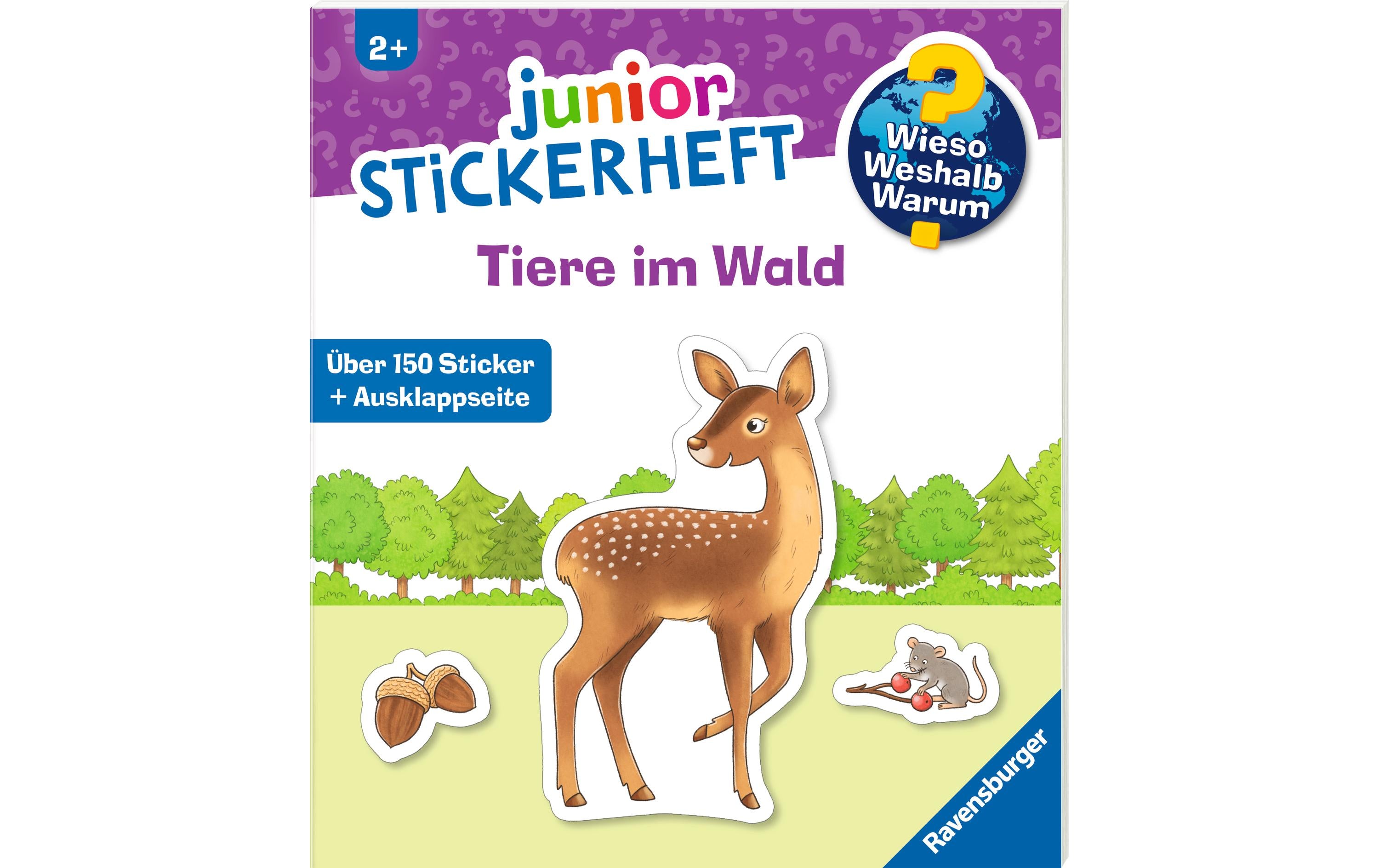 Ravensburger Stickerheft Wieso? Weshalb? Warum? Junior Tiere im Wald