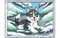 Ravensburger Malen nach Zahlen Frecher Husky Mehrfarbig