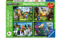 Ravensburger Puzzle Minecraft 4 x 100 Teile