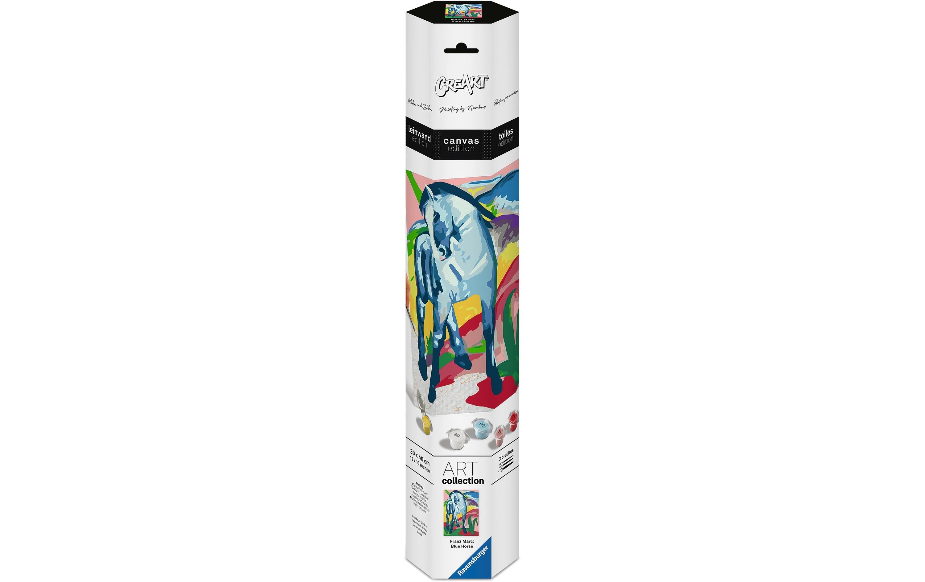 Ravensburger Malen nach Zahlen CreArt Canvas Franz Marc Blaues Pferd