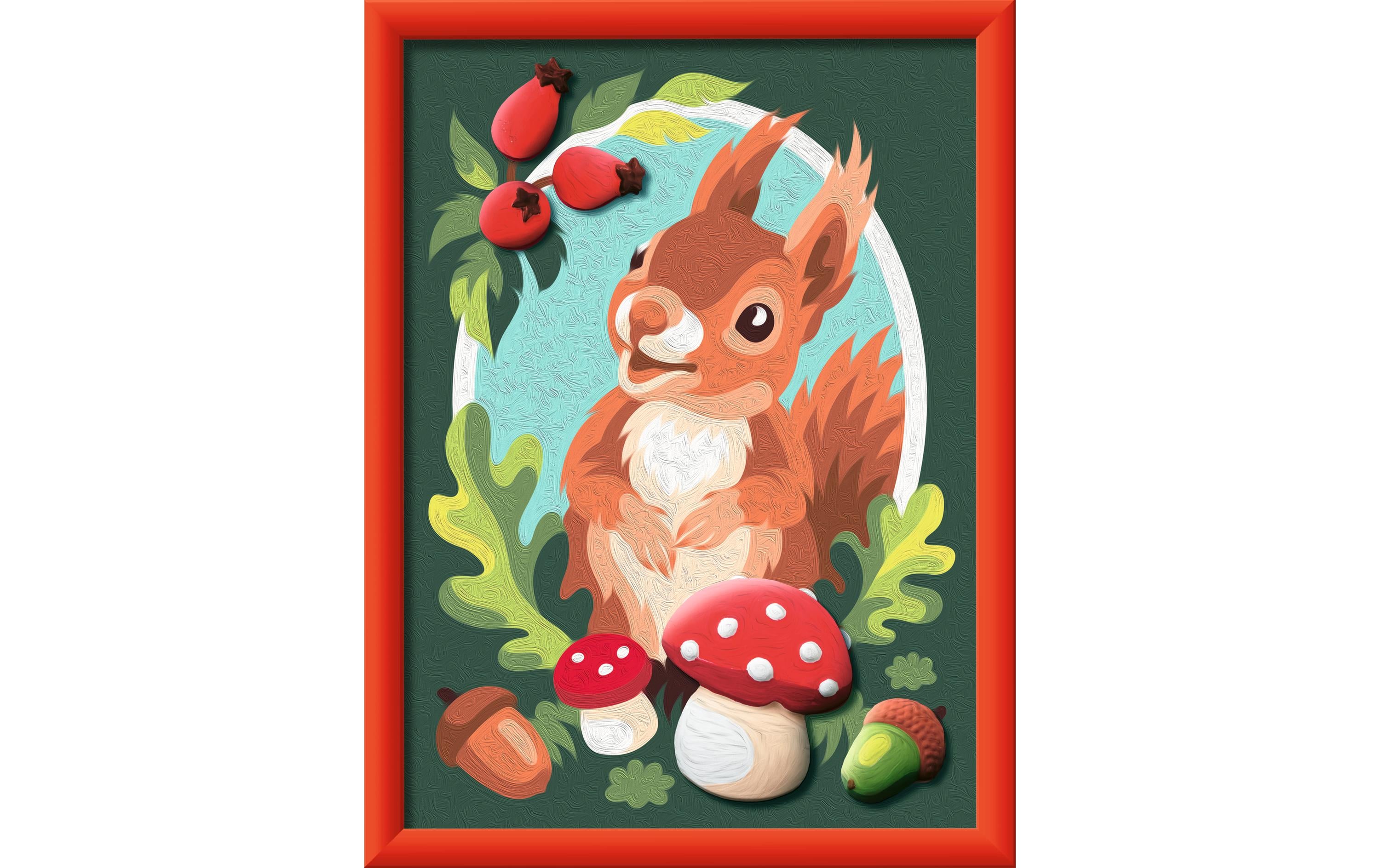 Ravensburger Malen nach Zahlen Eichhörnchen mit 14 Acrylfarben