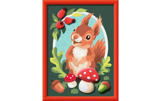 Ravensburger Malen nach Zahlen Eichhörnchen mit 14 Acrylfarben