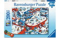 Ravensburger Puzzle Trubel im Winterdorf, 200 Teile