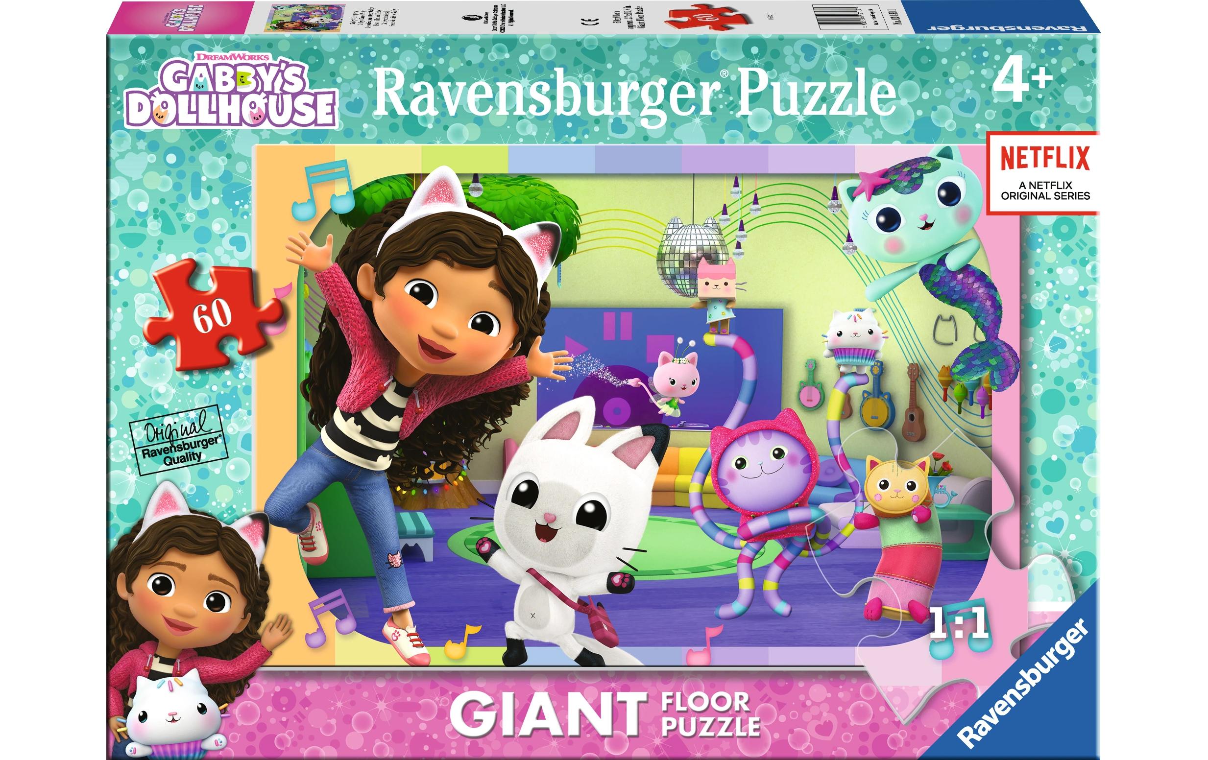 Ravensburger Bodenpuzzle Gabby's Dollhouse, 60 Teile