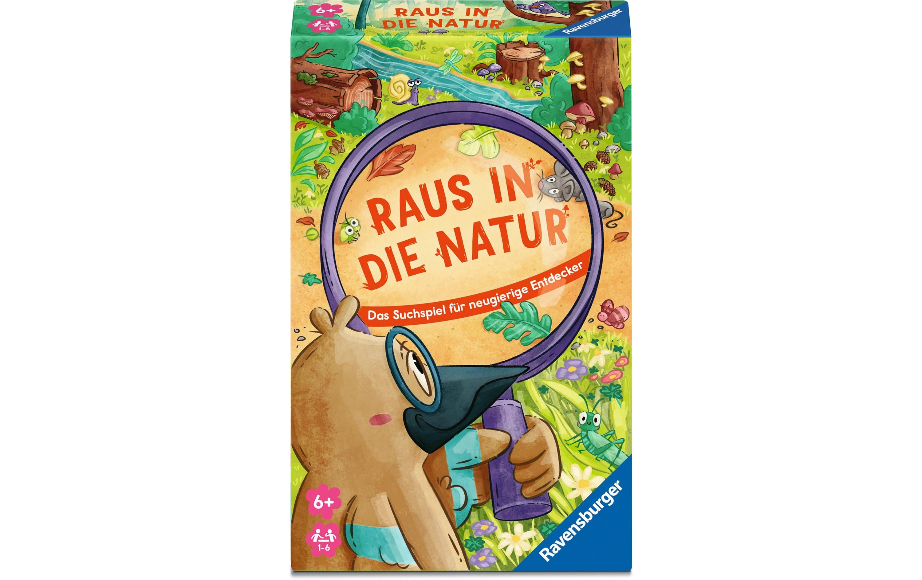 Ravensburger Aktionsspiel Raus in die Natur ab 6 Jahren, 1-6 Spieler,