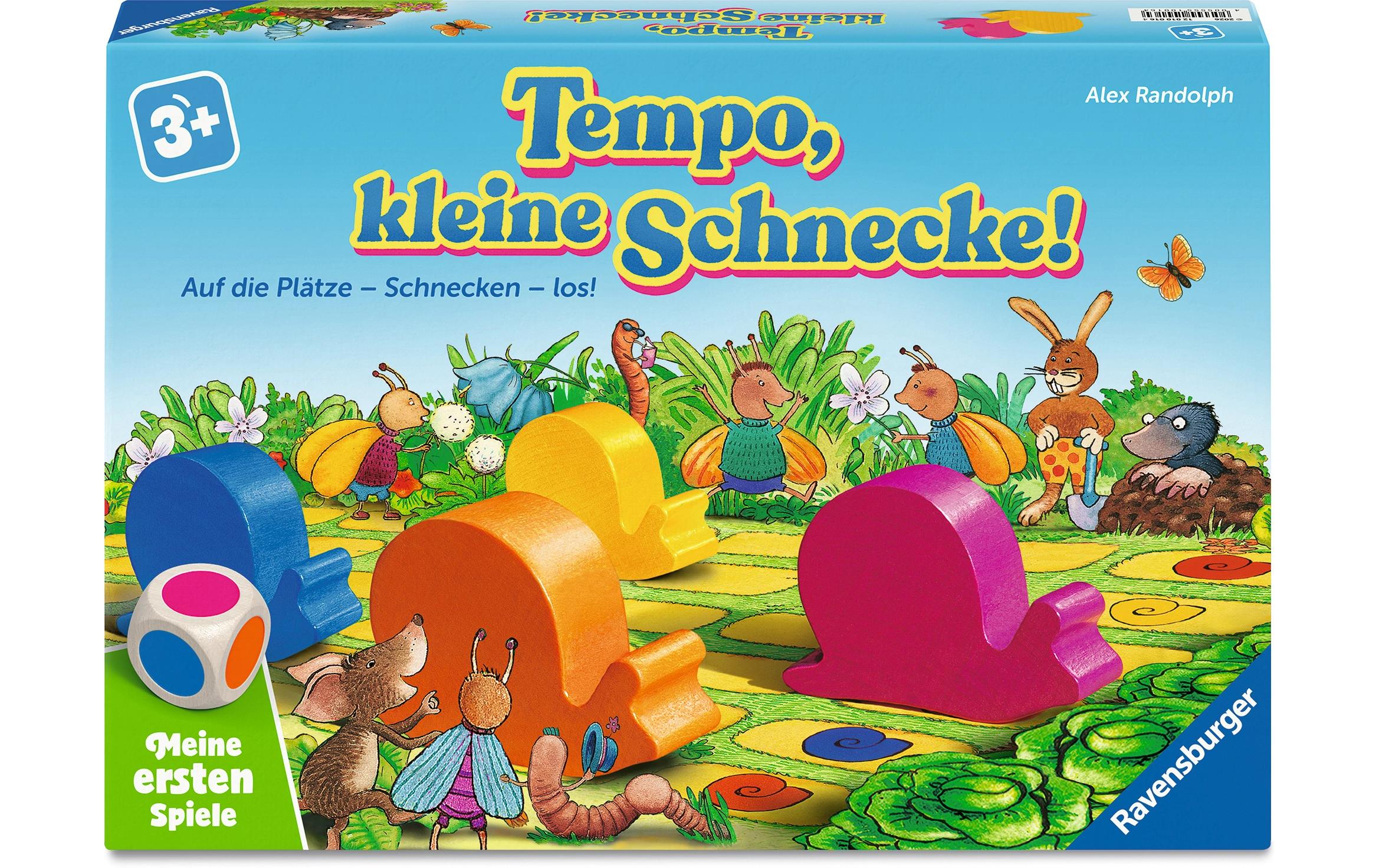 Ravensburger Laufspiel Tempo, kleine Schnecke! ab 3 Jahren, 2-6 Spieler,