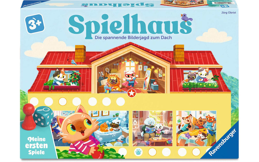 Ravensburger Meine ersten Spiele Spielhaus ab 3 Jahren, 2-4 Spieler,