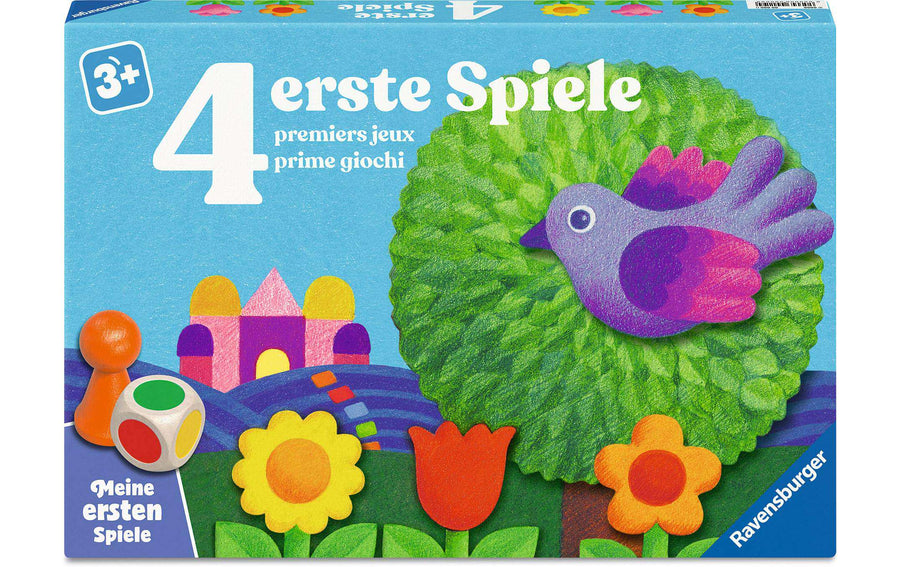 Ravensburger Meine ersten Spiele 4 erste Spiele ab 3 Jahren, 2-6 Spieler,