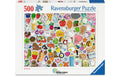 Ravensburger Puzzle Niedliches Kawaii Chaos 500 Teile 49 x 36 cm