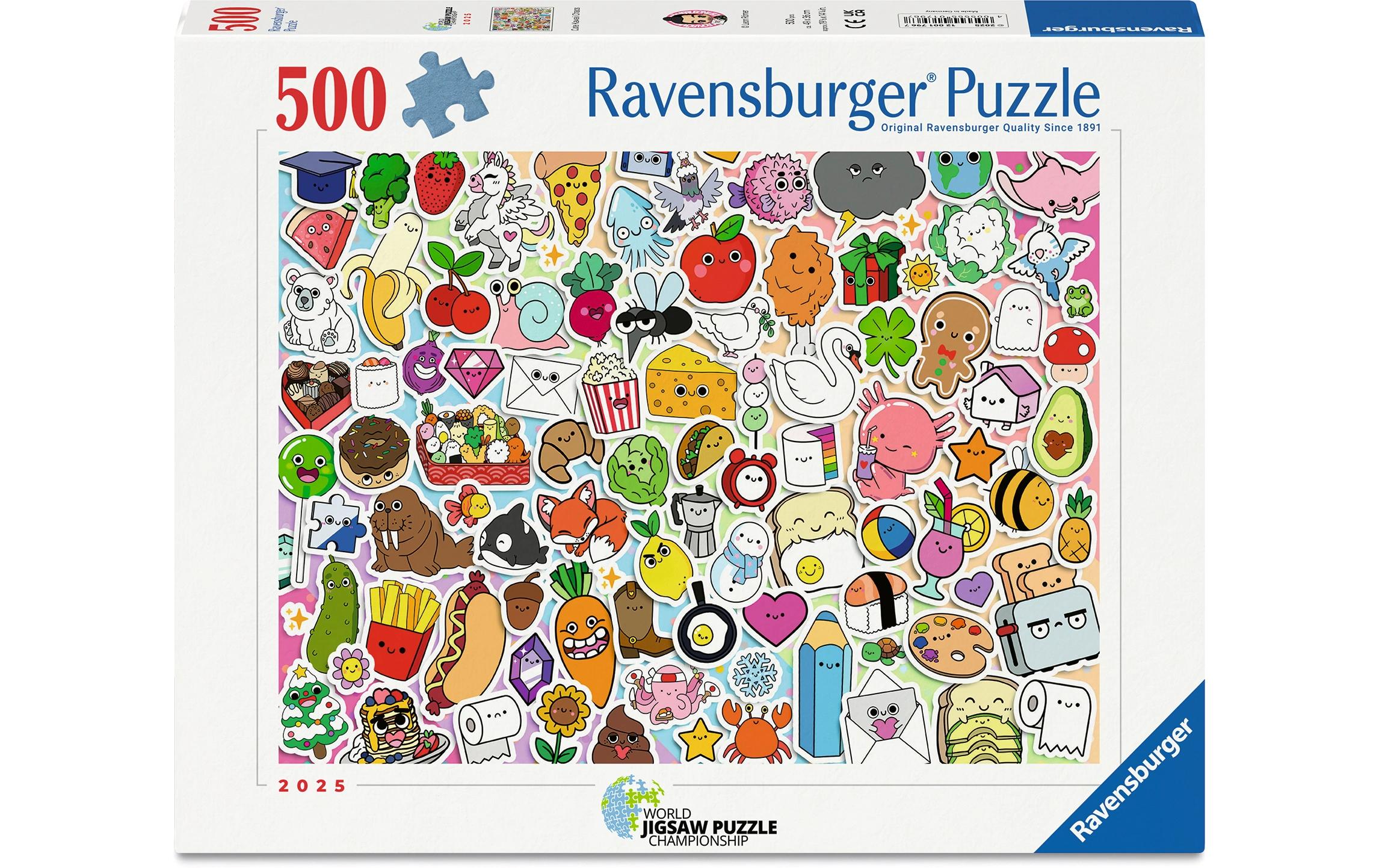 Ravensburger Puzzle Niedliches Kawaii Chaos 500 Teile 49 x 36 cm