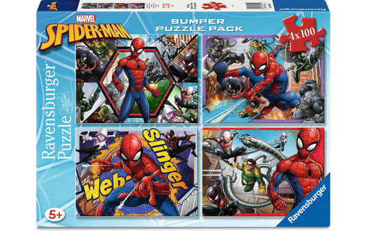 Ravensburger Puzzle Marvel Spider-Man 4 x 100 Teile