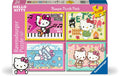 Ravensburger Kinderpuzzle Hello Kitty 4 x 100 Teile