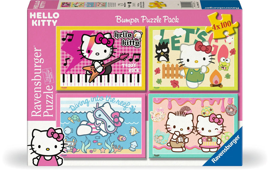 Ravensburger Kinderpuzzle Hello Kitty 4 x 100 Teile